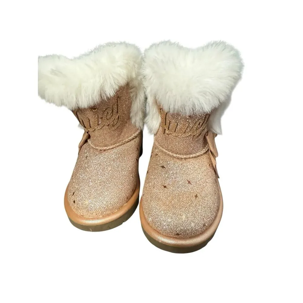 Juicy Couture Toddler Glitter Boots Size 6 new without tags